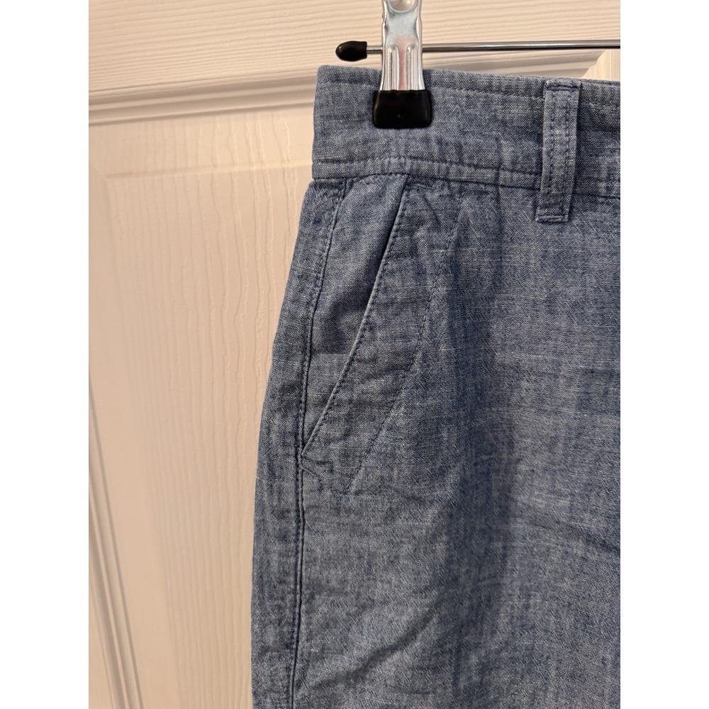 Gap Womens Heather Blue Bermuda Shorts size 0 waist 26" inseam 9" - Picture 2 of 8